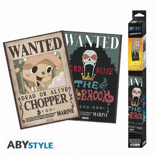 One Piece - Wanted Brook and Chopper Posters
(52x35cm)