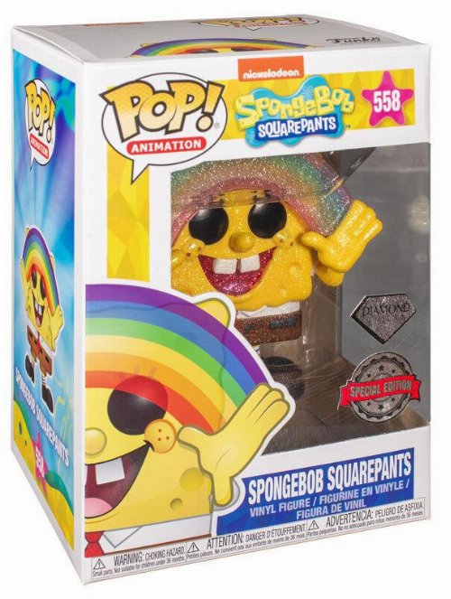 Φιγούρα Funko POP! Spongebob Squarepants - Spongebob
Squarepants with Rainbow (Diamond Glitter) #558
(Exclusive)