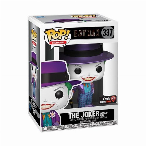 Φιγούρα Funko POP! DC Heroes: Batman 1989 - Joker with
Hat (Metallic) #337 (Exclusive)