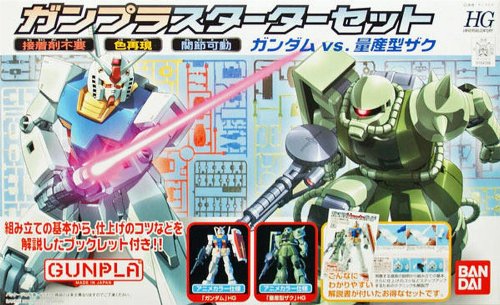 Φιγούρα Mobile Suit Gundam - High Grade Gunpla:
RX-78-2 & Zaku II 1/144 2-Pack Model Kit (Starter
Set)