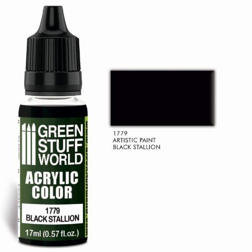 Green Stuff World Paint - Black Stallion Χρώμα
Μοντελισμού (17ml)