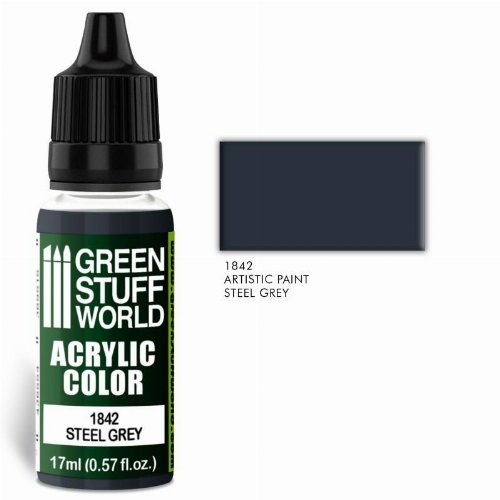 Green Stuff World Paint - Steel Grey
(17ml)