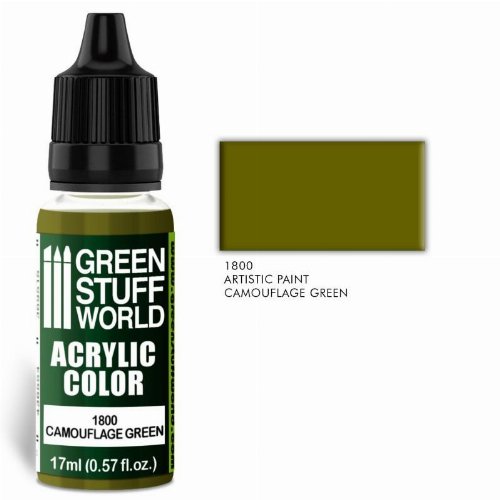 Green Stuff World Paint - Camouflage Green
(17ml)