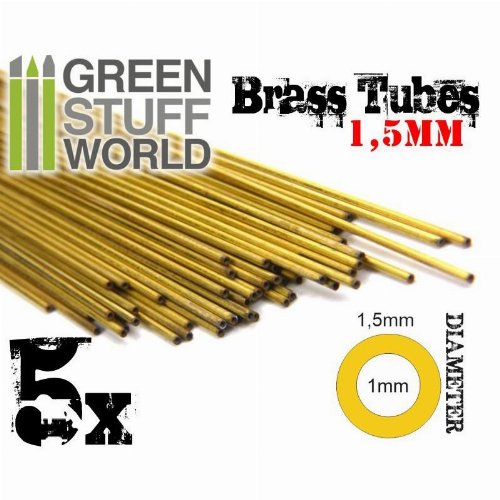 Green Stuff World - Brass Tubes (1.5mm)
