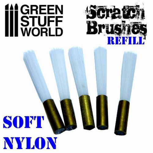 Green Stuff World - Soft Nylon Scratch Brush Refill
Set