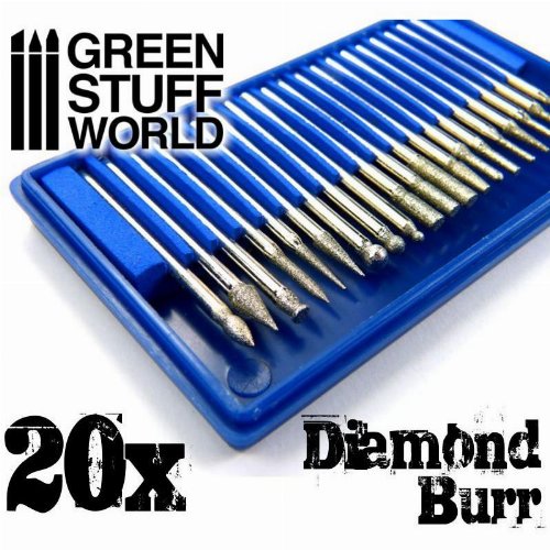 Green Stuff World - Diamond Burr Set (20
Tips)