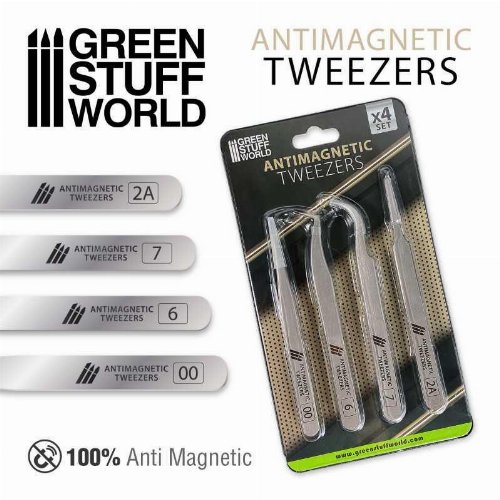 Green Stuff World - Quartz Tweezers Set
(Anti-Magnetic)