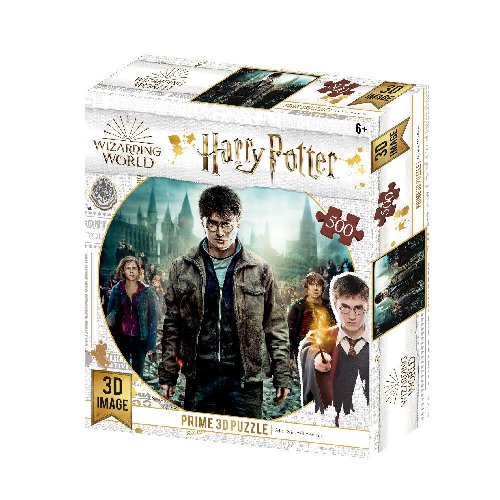 Puzzle 500 pieces - Harry Potter: Harry, Hermione
& Ron (Prime 3D)