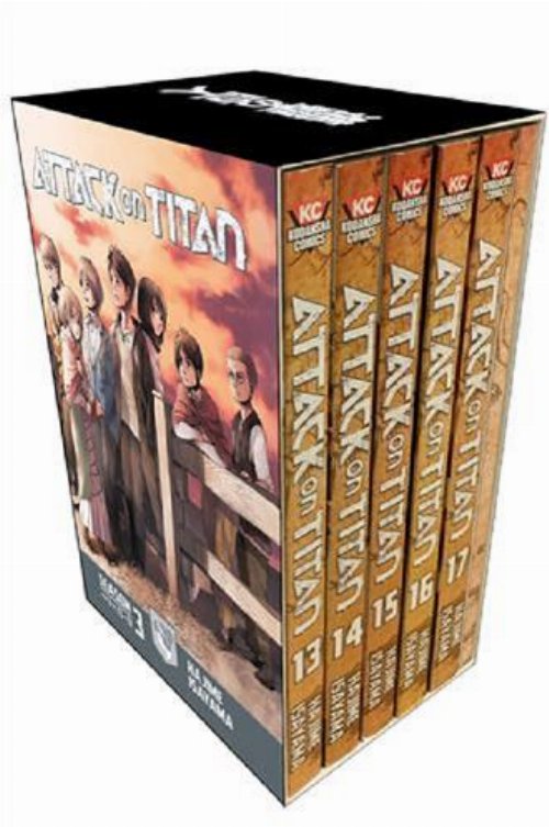 Attack On Titan Season Three Part 1 Box Set Vol. 13 -
17 (Includes exclusive short story collection never before
published in english!)
