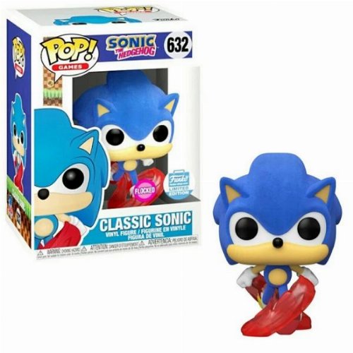 Φιγούρα Funko POP! Sonic the Hedgehog - Classic Sonic
(Flocked) #632 (Popcultcha Exclusive)