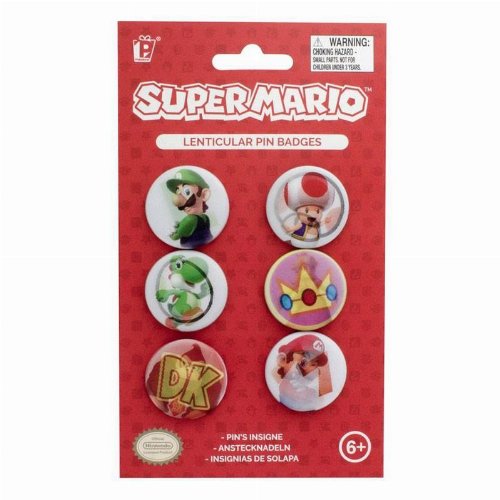 Nintendo - Super Mario Lenticular Pin
Badges