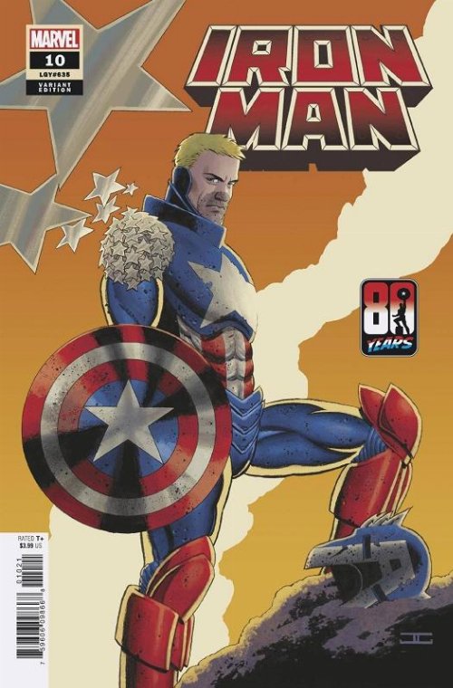 Iron Man #10 Cassaday Captain America 80th Anniversary
Variant Cover