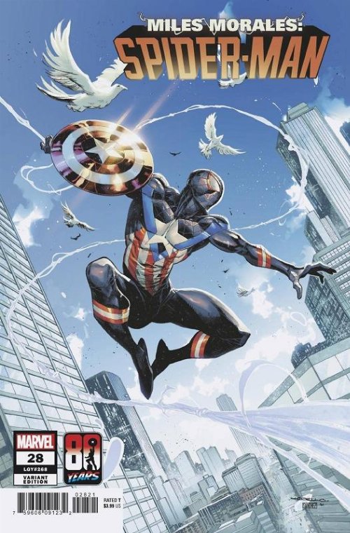 Miles Morales Spider-Man #28 Coello Captain America
80th Anniversary Variant Cover