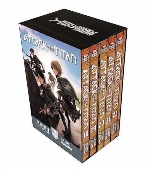 Attack On Titan Season Three Part 2 Box Set Vol. 18 -
22 (Includes exclusive short story collection never before
published in english!)