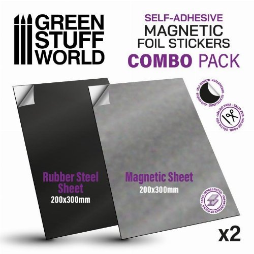 Green Stuff World - Magnetic Sheet COMBO (Self
Adhesive)