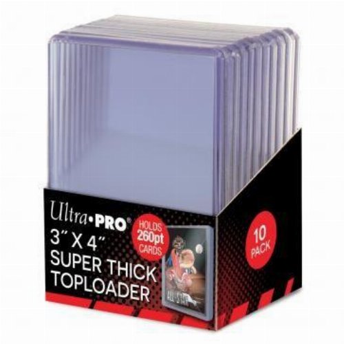 Ultra Pro - Super Thick Toploader 260pt. 3" x 4"
(10 ct.)