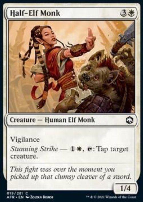 Half-Elf Monk
