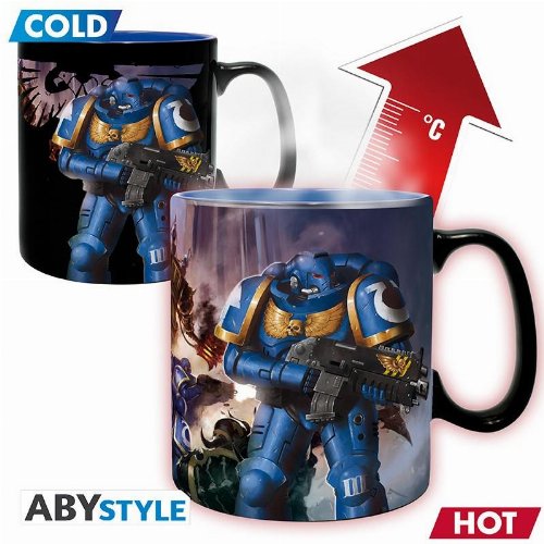 Κεραμική Κούπα Warhammer 40000 - Ultramarine &
Black Legion Heat Change Mug (460ml)