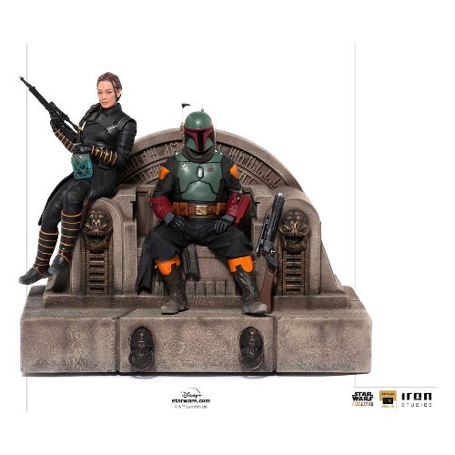 Star Wars: The Mandalorian - Boba Fett &
Fennec on Throne Statue Figure (23cm)