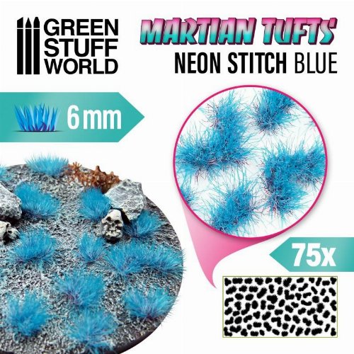 Green Stuff World - Martian Fluor Tufts (Neon Stitch
Blue)
