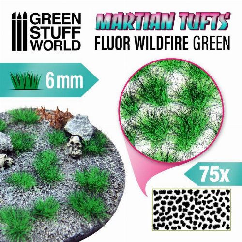 Green Stuff World - Martian Fluor Tufts (Wildfire
Green)
