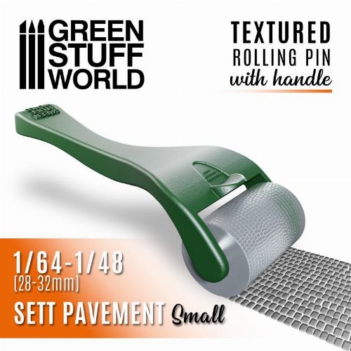 Green Stuff World - Small Sett Pavement Rolling Pin
with Handle
