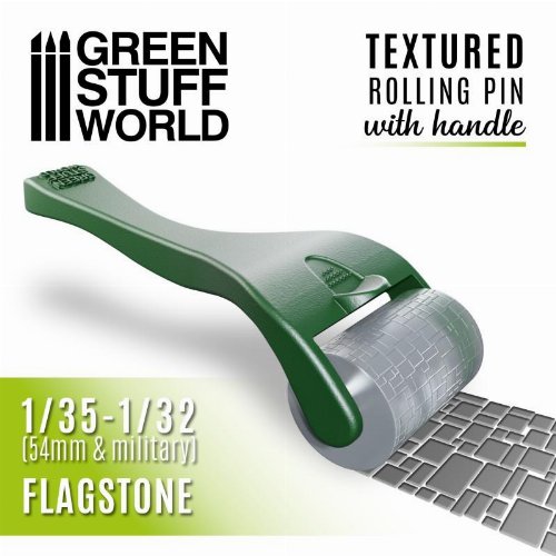 Green Stuff World - Flagstone Rolling Pin with
Handle