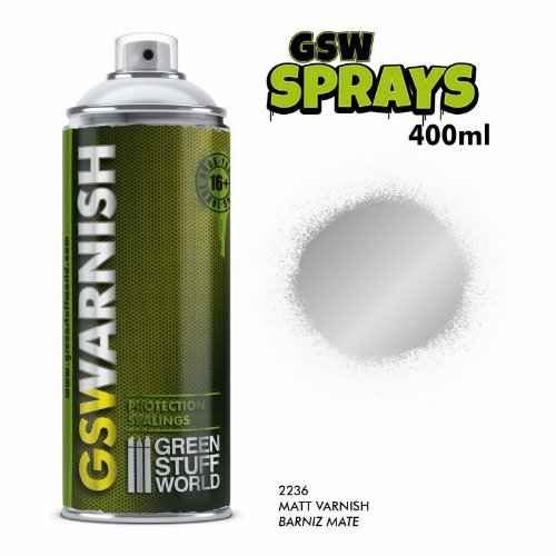 Green Stuff World Spray - Matt Varnish Χρώμα
Μοντελισμού (400ml)