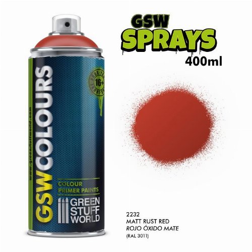 Green Stuff World Spray - Primer Colour Matt Red Dust
Χρώμα Μοντελισμού (400ml)