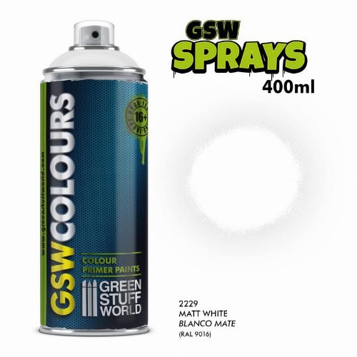 Green Stuff World Spray - Primer Colour Matt
White (400ml)