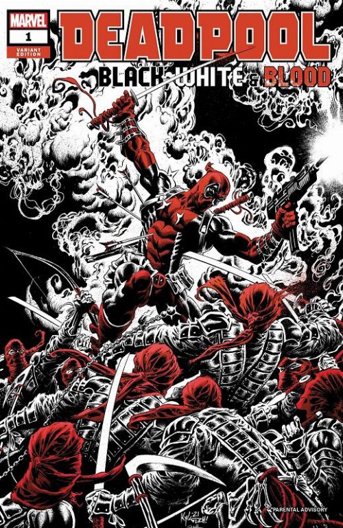 Deadpool Black White Blood #1 (OF 5) Hotz Variant
Cover