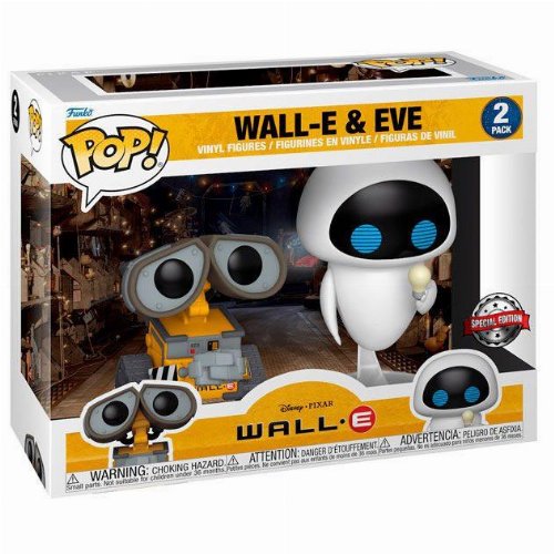 Figures Funko POP! Disney: Wall-E - Wall-E &
Bulb Eve 2-Pack (Exclusive)
