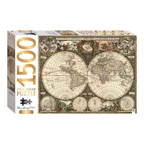 Παζλ 1500 κομμάτια - Vintage World Map