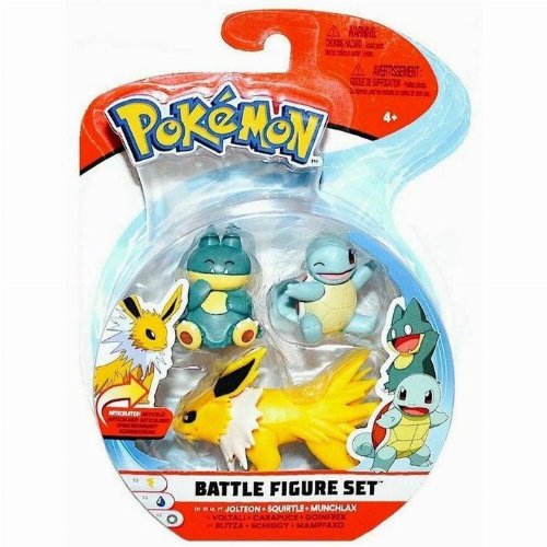 Pokemon - Jolteon, Squirtle & Munchlax 3-Pack
Battle Figures (8cm)