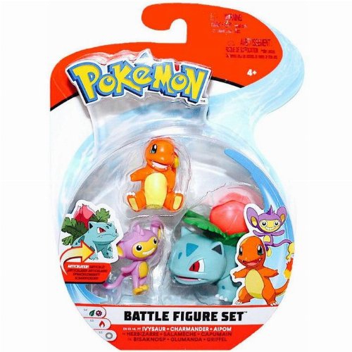 Pokemon - Ivysaur, Charmander & Aipom 3-Pack
Battle Figures (8cm)