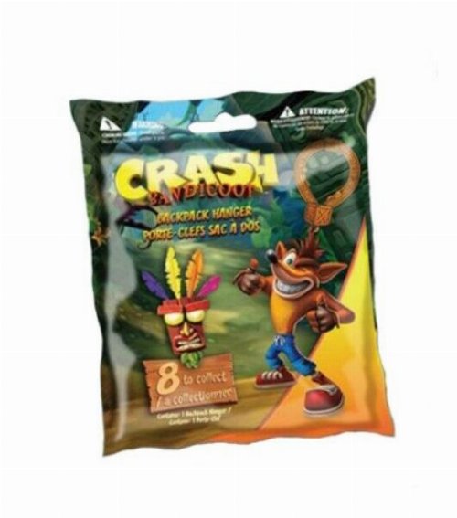 Crash Bandicoot - Backpack Hanger Figure (Random
Packaged Pack)