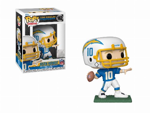 Justin Herbert Chargers #08 Funko Pop! NFL Trading Cards Vinyl Figure