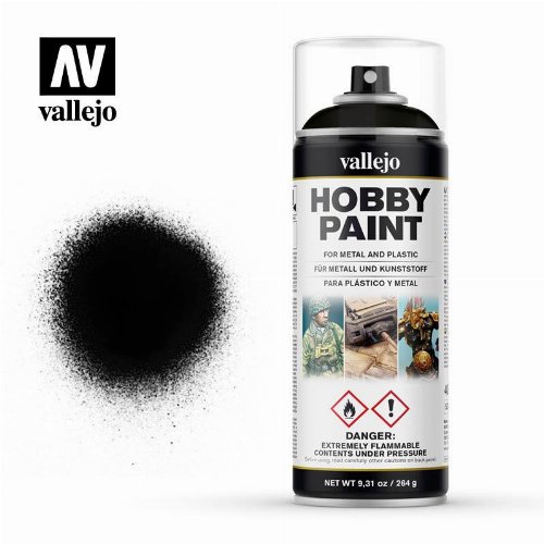 Vallejo Spray - Black Χρώμα Μοντελισμού
(400ml)