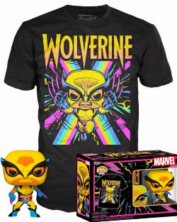 Funko Box: Marvel: X-Men - Wolverine (Black
Light) Funko POP! with T-Shirt (L)