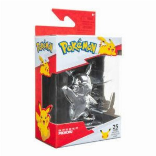 Φιγούρα Pokemon: 25th Anniversary - Pikachu (Silver
Version) Battle Figure (7cm)