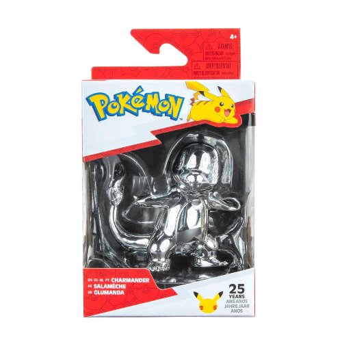 Φιγούρα Pokemon: 25th Anniversary - Charmander (Silver
Version) Battle Figure (7cm)