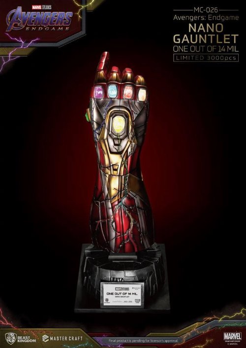 Avengers Endgame: Master Craft - Nano Gauntlet One out
of 14 Mil Statue (47cm) (LE3000)