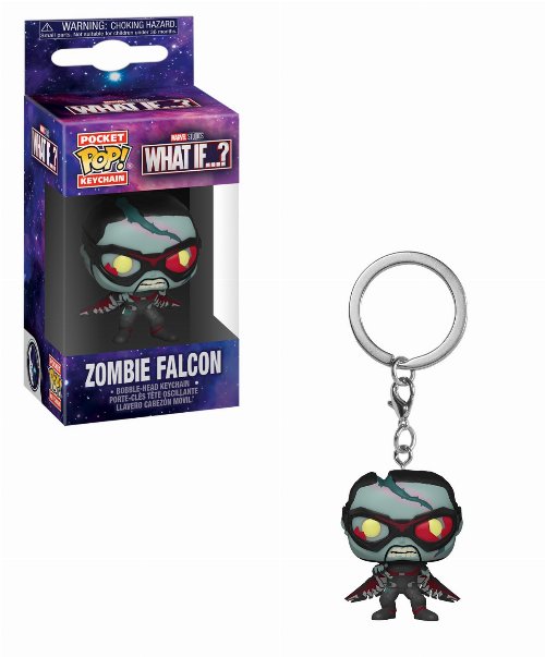 Funko Pocket POP! Keychain Marvel: What If - Zombie
Falcon Figure