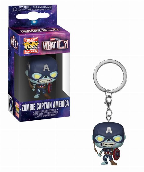 Funko Pocket POP! Μπρελόκ Marvel: What If - Zombie
Captain America Figure