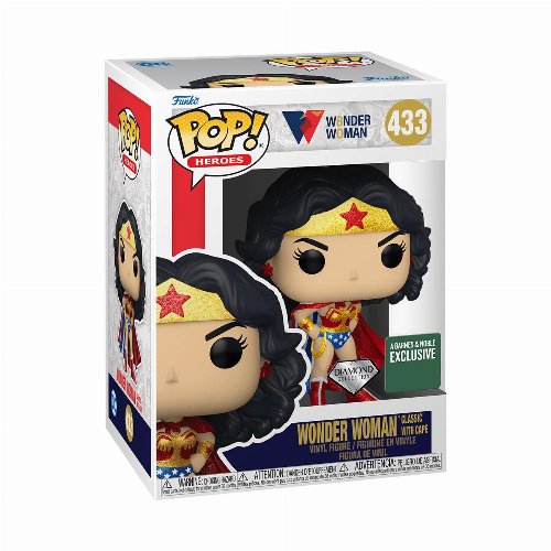 Φιγούρα Funko POP! DC Heroes: Wonder Woman 80th
Anniversary - Wonder Woman with Cape (Diamond Collection) #433
(Exclusive)