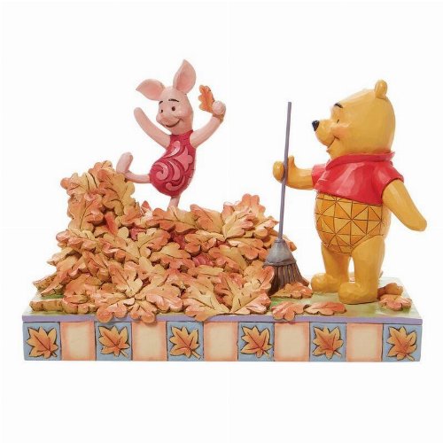 Winnie the Pooh: Enesco - Jumping into Fall/Piglet and
Pooh Autum Leaves Statue (14cm)