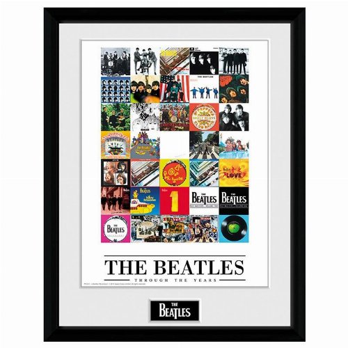 The Beatles - Through The Years Poster in Wooden Frame
(31x41cm)