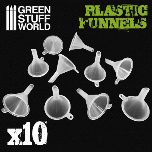 Green Stuff World - 10x Plastic Funnels
