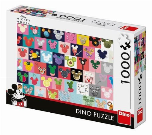 Puzzle 1000 pieces - Αυτάκια Mickey