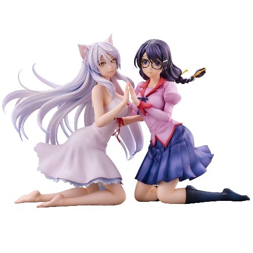 Φιγούρα Nekomonogatari Monogatari Series - Tsubasa
Hanekawa Statue Set (19cm)